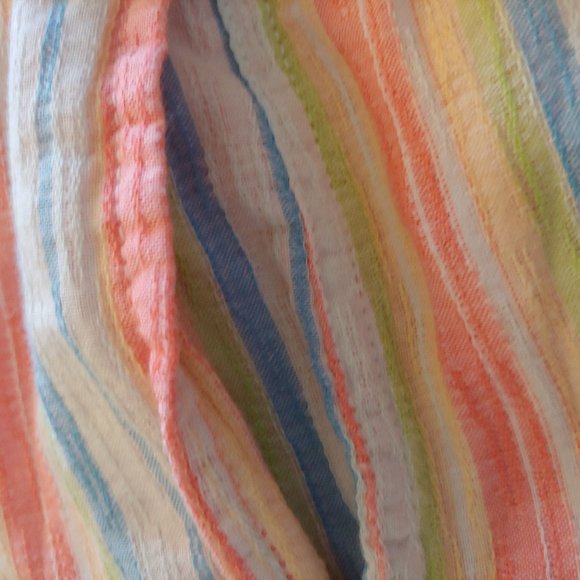 Tommy Hifiger long sleeve button down stripe dress with drawstring XS - Picture 9 of 13